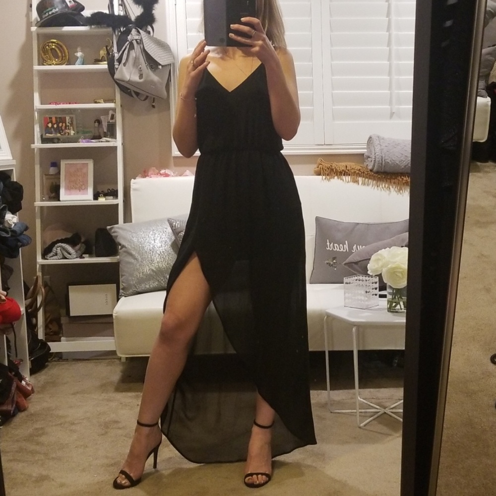 Black maxi dress